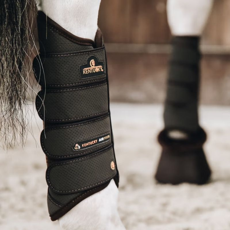 Guêtres ouvertes Eventing Air Tech Hind Marron