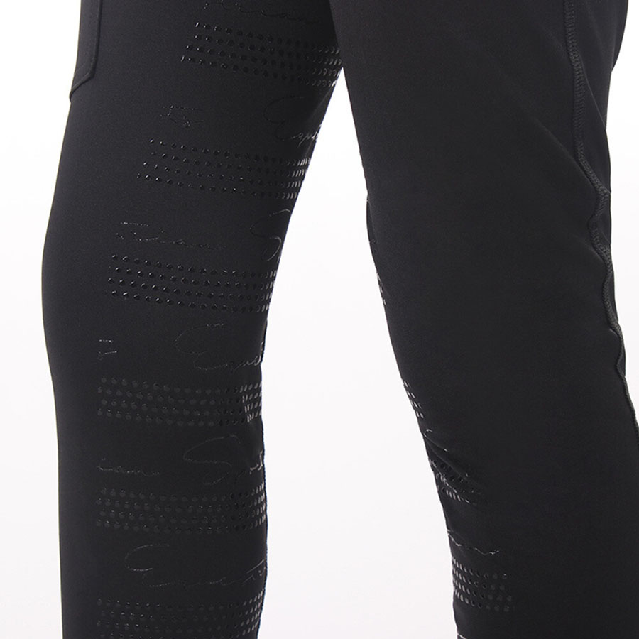 Collants d'équitation Enfants/Juniors Eden Helskodda Noir