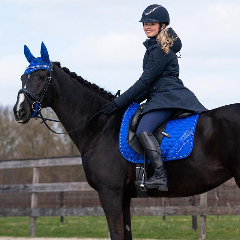 Parka d'équitation Linde Waterproof Bleu Marine