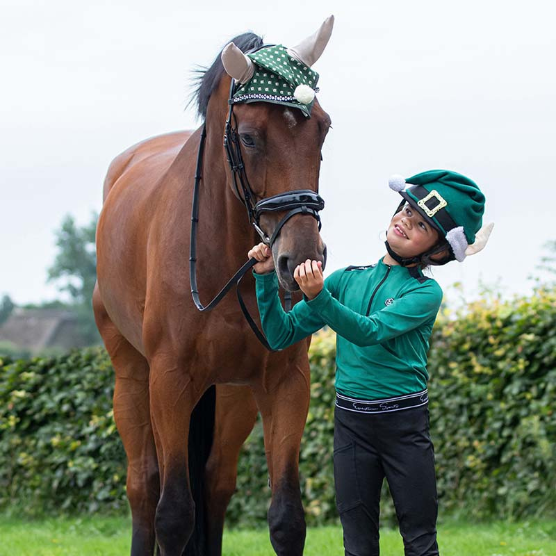 Housse de casque Elf de Noël Vert