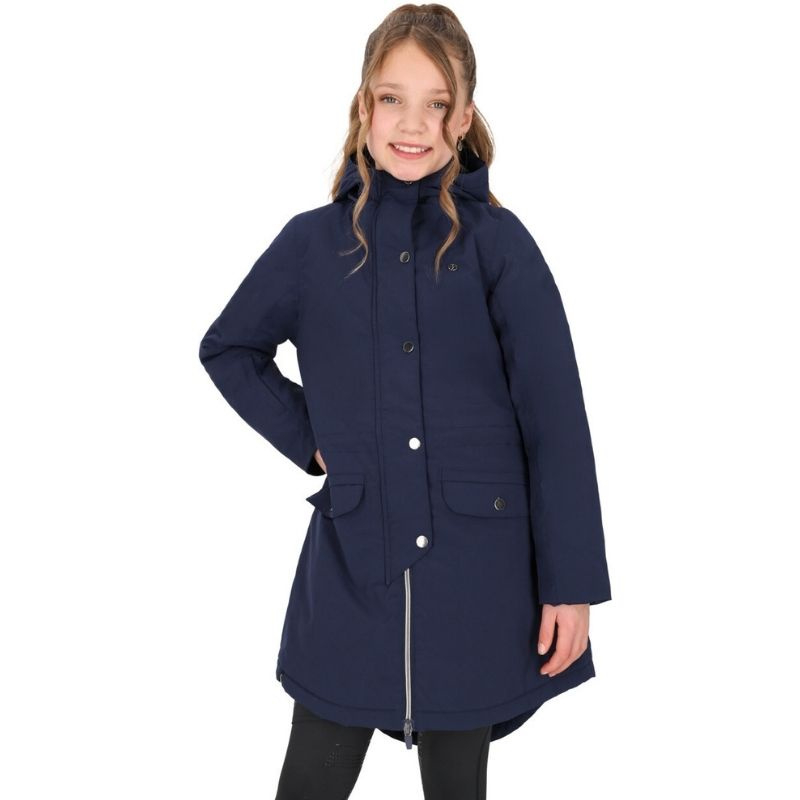 Parka d'équitation Enfant/Junior Linde Waterproof Bleu Marine