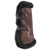 Guêtres ouvertes Vegan Sheepskin Bamboo Elastic Marron/Noir Guêtres ouvertes Vegan Sheepskin Bamboo Elastic Marron/Noir