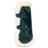 Guêtres ouvertes Vegan Sheepskin Bamboo Elastic Vert Foncé Guêtres ouvertes Vegan Sheepskin Bamboo Elastic Vert Foncé