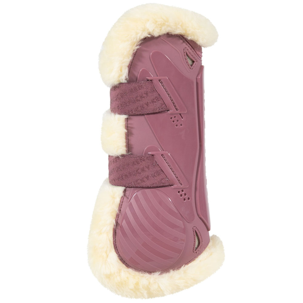 Guêtres ouvertes Vegan Sheepskin Bamboo Elastic Vieux Rose