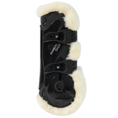 Guêtres ouvertes en Peau de Mouton et Bambou Noir Guêtres ouvertes en Peau de Mouton et Bambou Noir