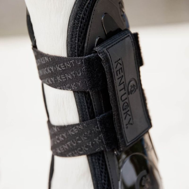 Guêtres ouvertes Velcro Noir