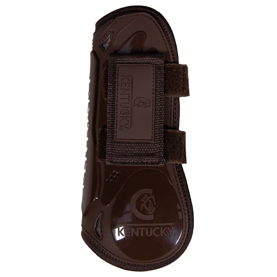 Guêtres ouvertes Velcro Marron