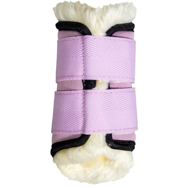 Guêtres de pré Vegan Sheepskin Unicorn Glitter Rose Shetland