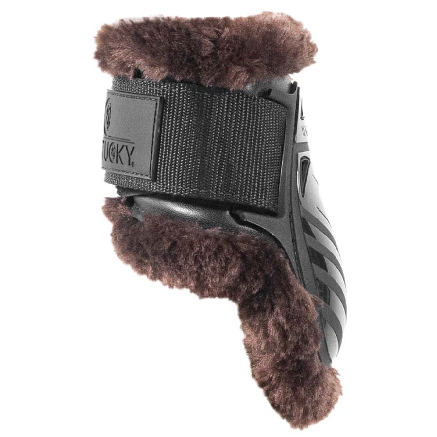 Protège-boulets Young Vegan Sheepskin Noir/Maroon
