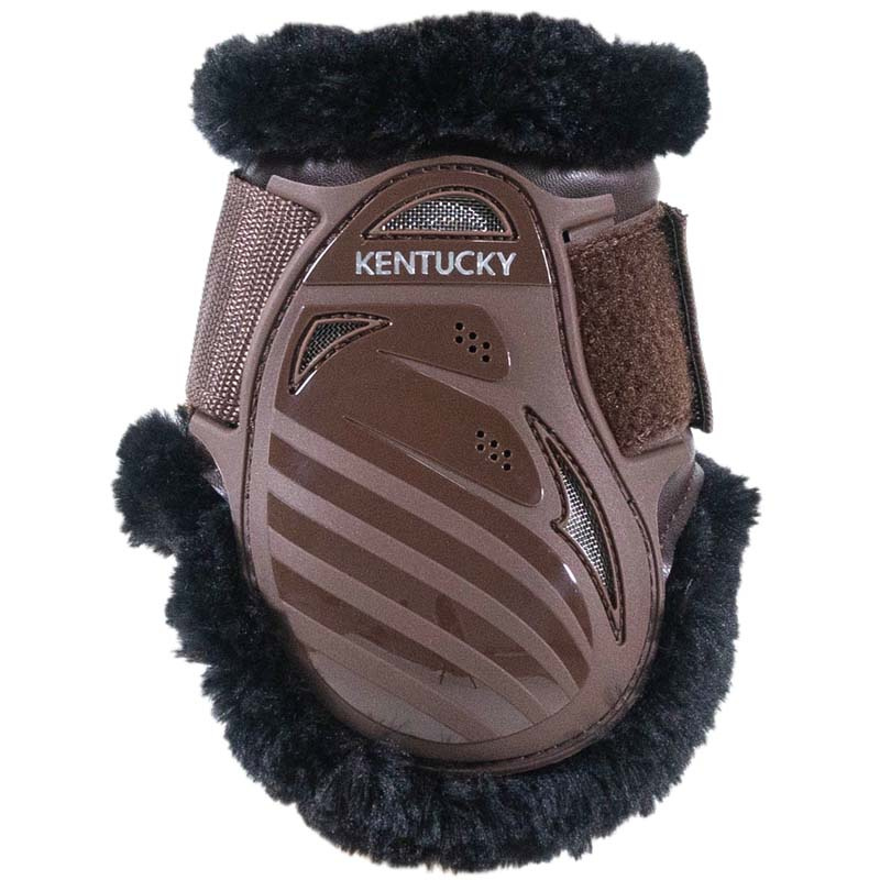 Protège-boulets Young Vegan Sheepskin Marron/Noir