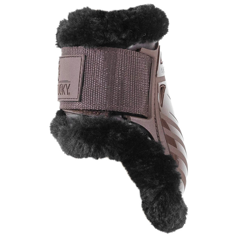 Protège-boulets Young Vegan Sheepskin Marron/Noir