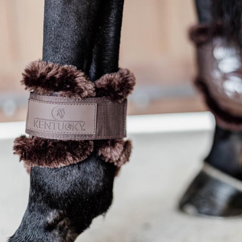 Protège-boulets Young Vegan Sheepskin Marron/Marron