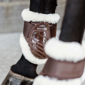 Guêtres en peau de mouton pour jeune cheval Shield Marron Guêtres en peau de mouton pour jeune cheval Shield Marron