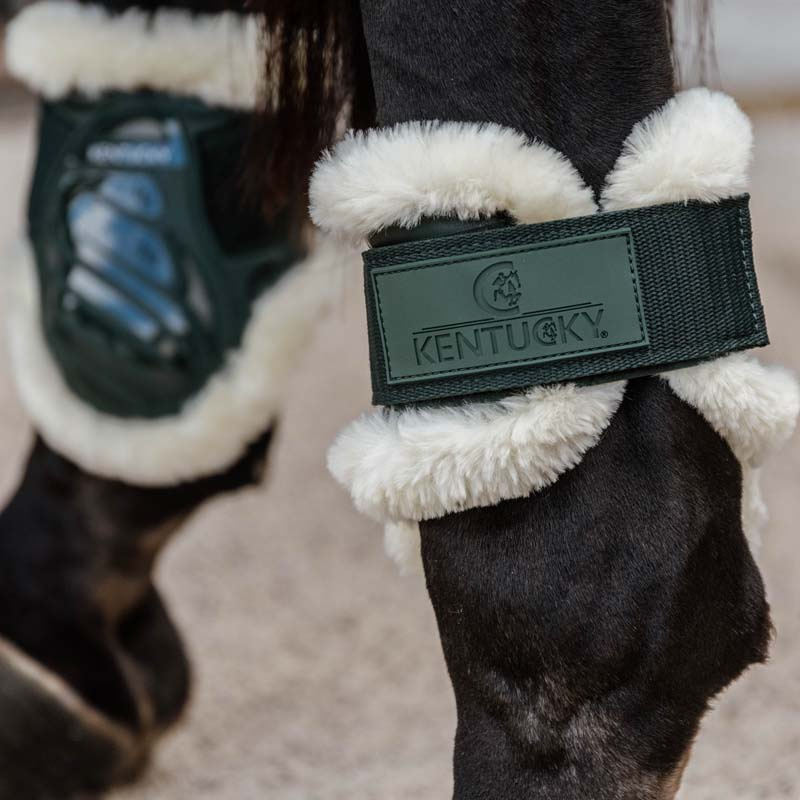 Protège-boulets Young Vegan Sheepskin Vert Foncé