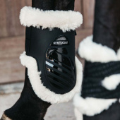 Protège-boulets Elastic Vegan Sheepskin Noir Protège-boulets Elastic Vegan Sheepskin Noir