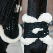 Protège-boulets Elastic Vegan Sheepskin Noir Protège-boulets Elastic Vegan Sheepskin Noir