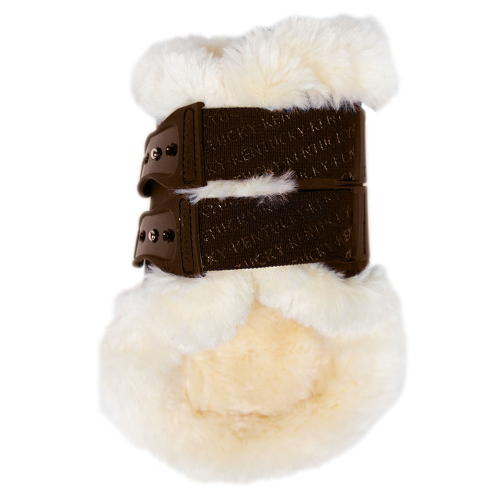 Protège-boulets Elastic Vegan Sheepskin Marron