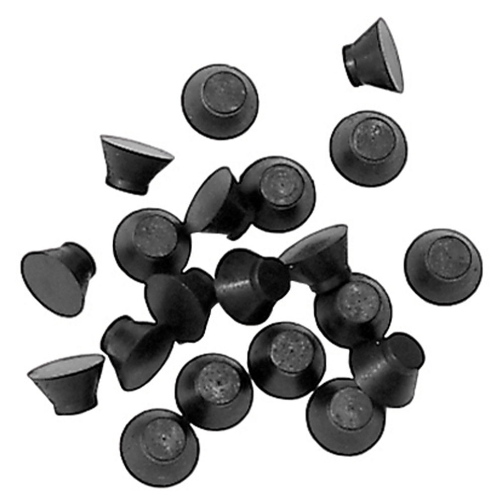 Bouchon à Crampons en Caoutchouc HS 20-pack Noir
