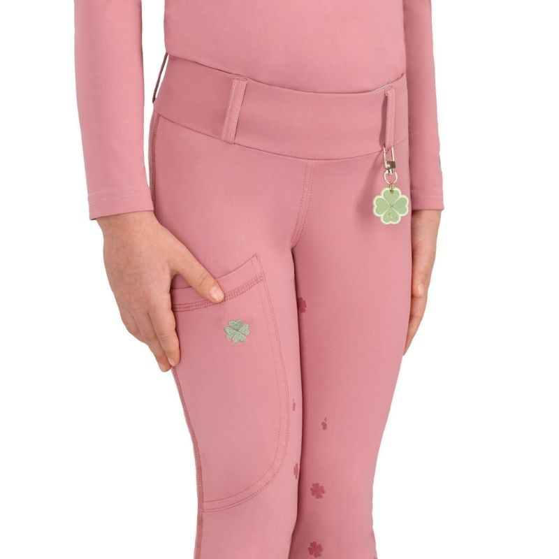 Collant d'équitation Enfant/Junior Lucky Start Full Grip Rose