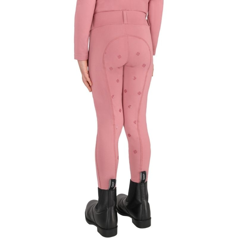 Collant d'équitation Enfant/Junior Lucky Start Full Grip Rose