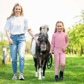 Collant d'équitation Enfant/Junior Lucky Start Full Grip Rose Collant d'équitation Enfant/Junior Lucky Start Full Grip Rose