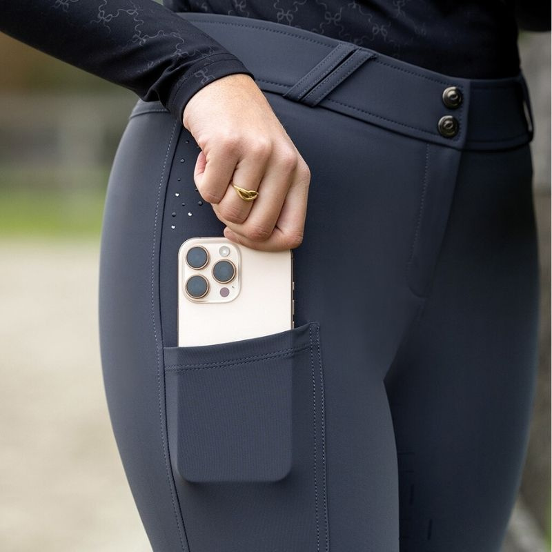 Culotte d'équitation Livora Full Grip Gris