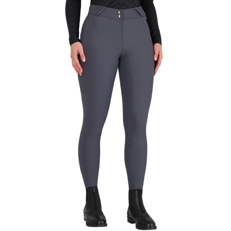 Culotte d'équitation Livora Full Grip Gris