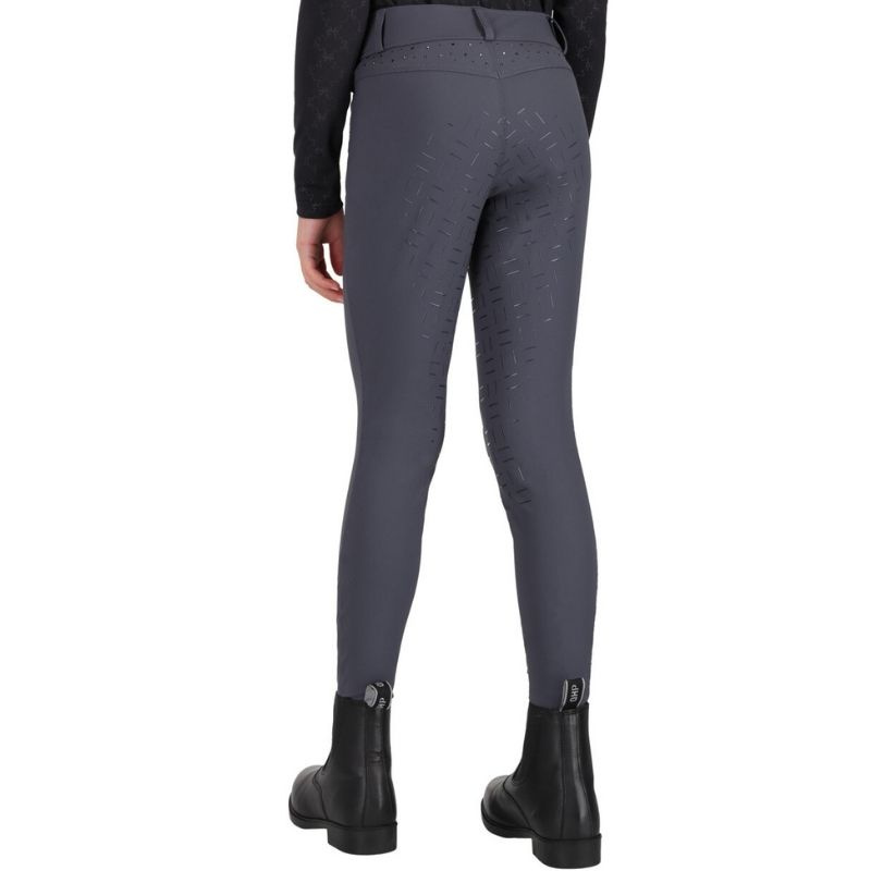 Culotte d'équitation Enfant/Junior Livora Full Grip Gris