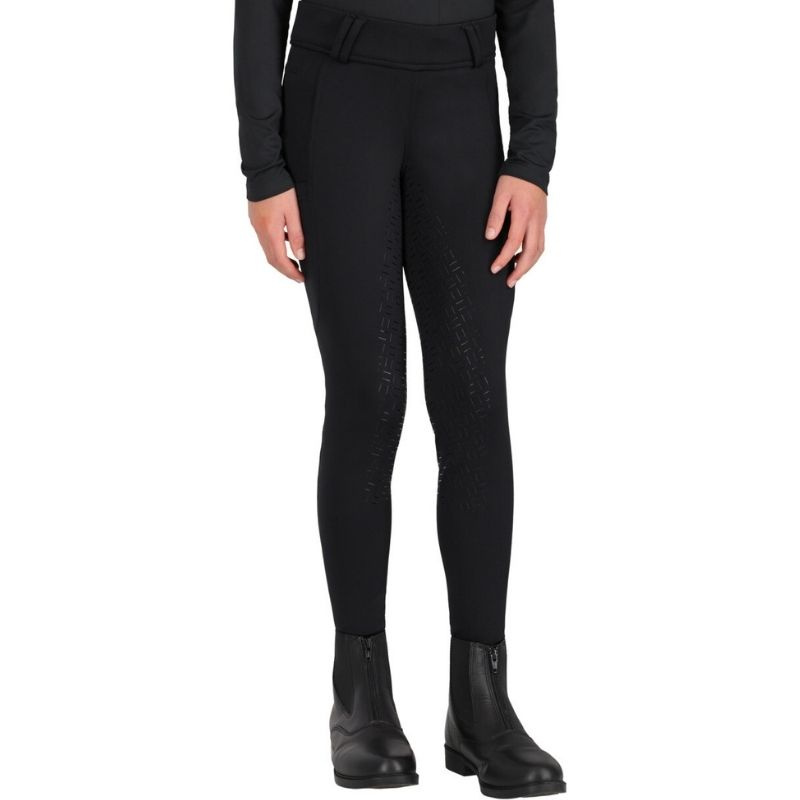 Collant d'équitation Enfant/Junior Valletta Full Grip Noir