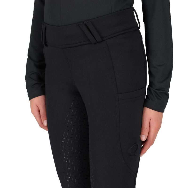 Collant d'équitation Enfant/Junior Valletta Full Grip Noir
