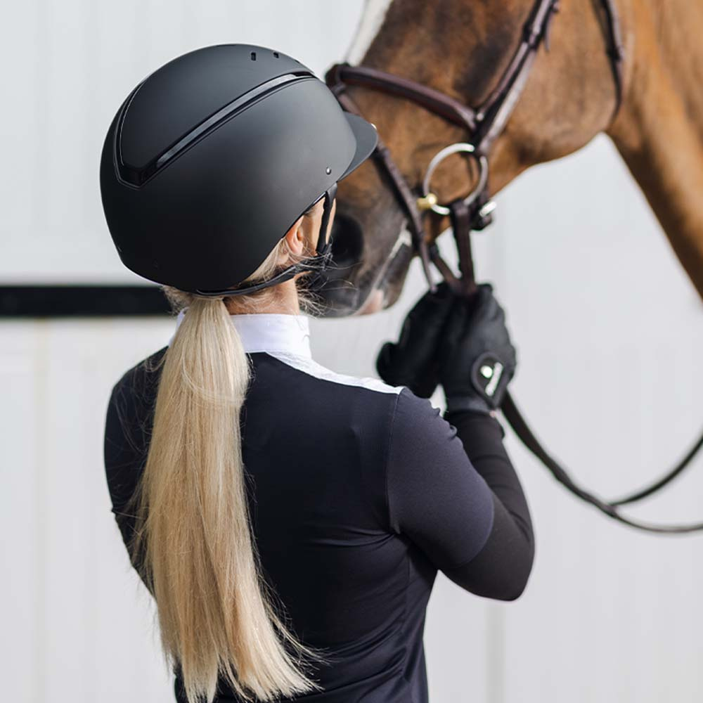 Casque d'équitation Kylo Mat Noir/Noir