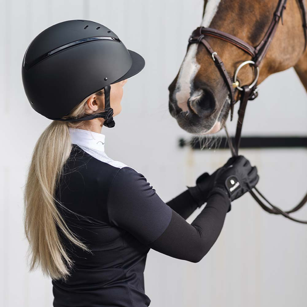 Casque d'équitation Kylo Mat Noir/Noir