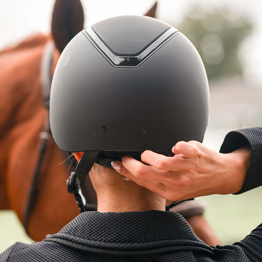Casque d'équitation Kylo Mat Noir/Noir