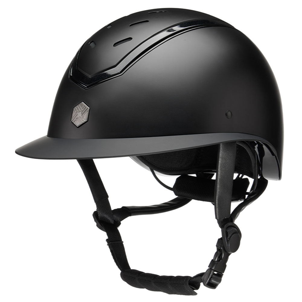 Casque d'équitation Kylo Mat Visière Noir/Noir