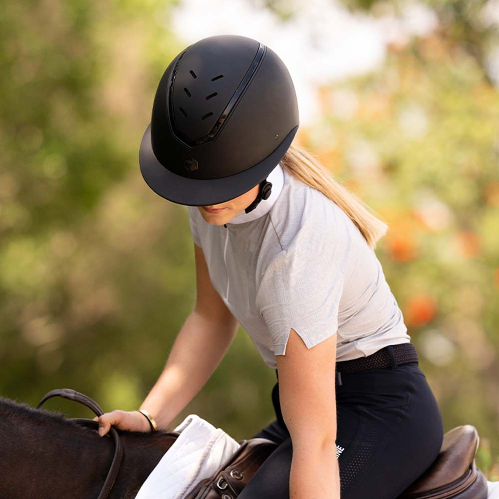 Casque d'équitation MIPS Kylo Mat Visière Noir/Noir