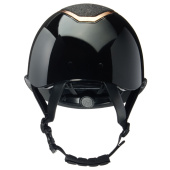 Casque d'équitation Kylo Gloss Pailleté Visière Noir/Rose doré Casque d'équitation Kylo Gloss Pailleté Visière Noir/Rose doré