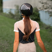 Casque d'équitation Kylo Gloss Pailleté Visière Noir/Rose doré Casque d'équitation Kylo Gloss Pailleté Visière Noir/Rose doré