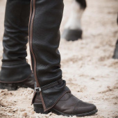 Chaps en cuir longs Noir Chaps en cuir longs Noir