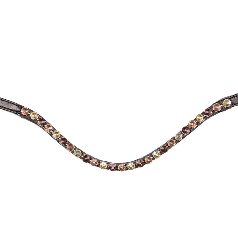 Bridon de dressage X-Line Goldheart Marron