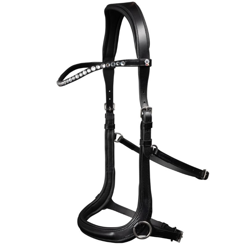 Bridon sans mors Sensation X-Line Noir