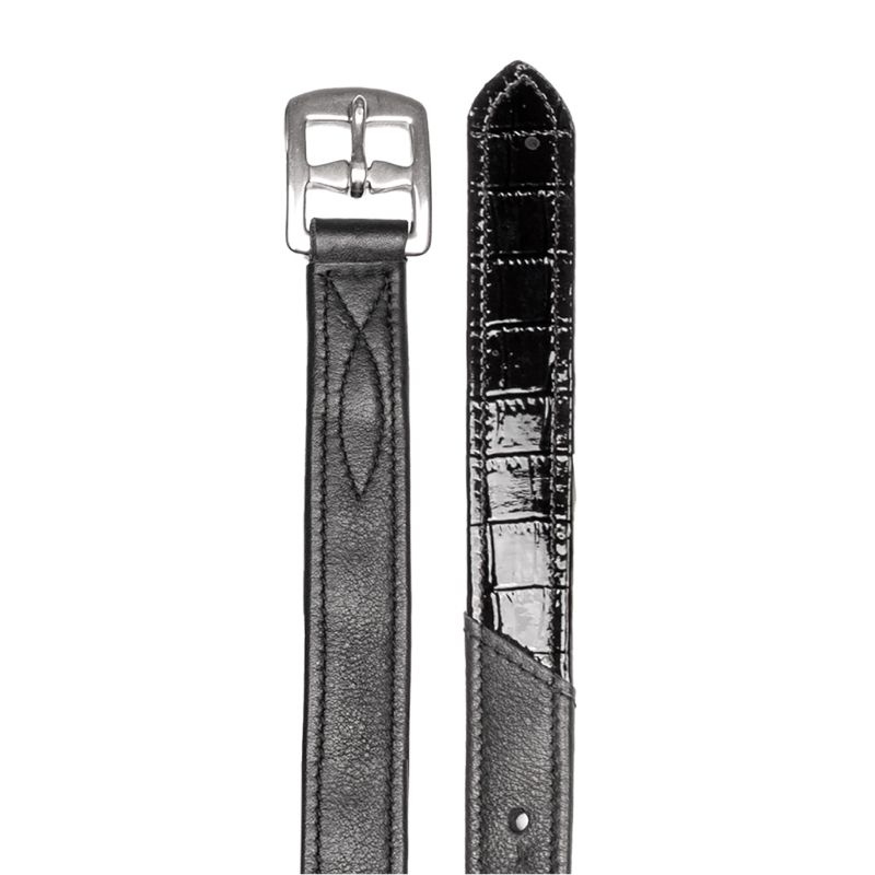 Étrivières Croco X-Line Noir