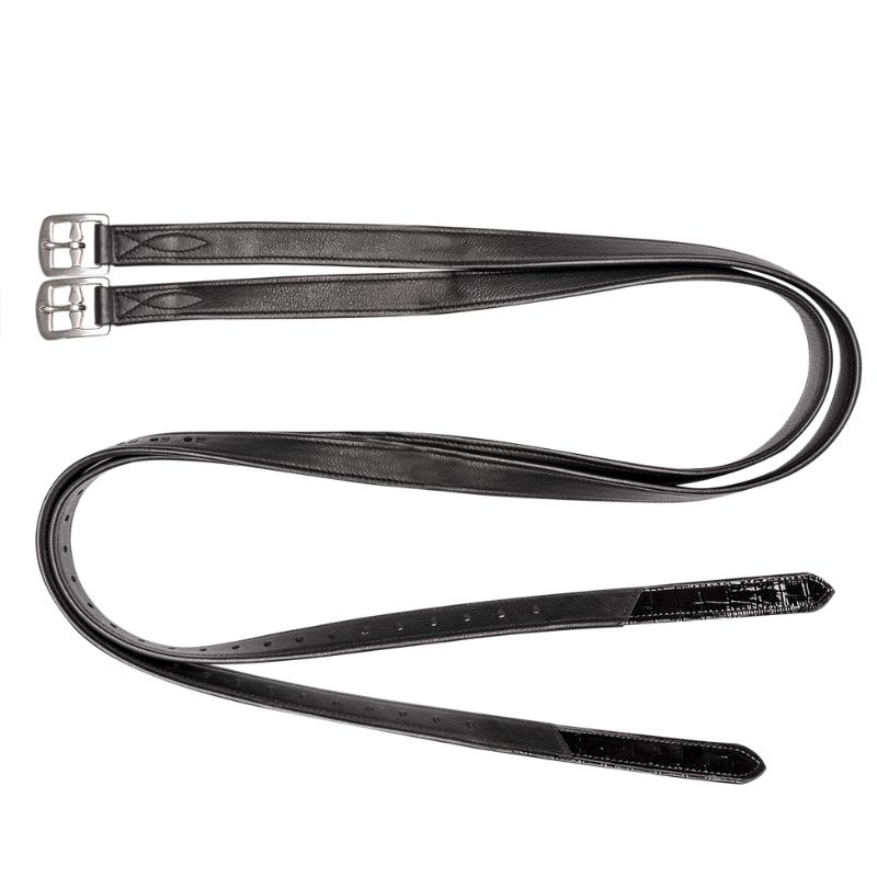 Étrivières Croco X-Line Noir