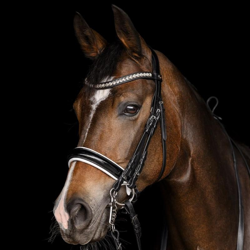 Bride de dressage Evermore X-Line Noir/Blanc
