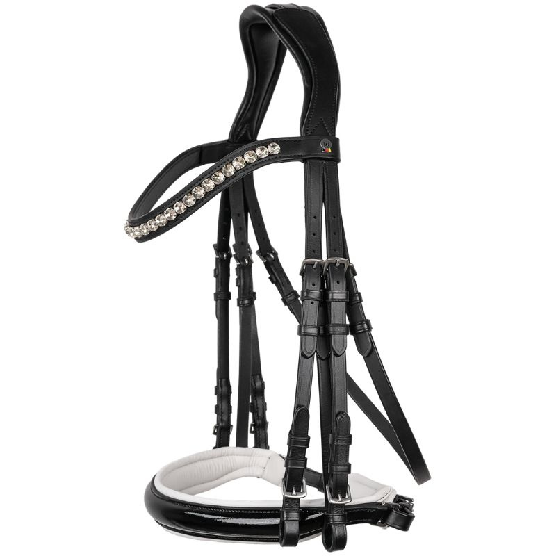 Bride de dressage Evermore X-Line Noir/Blanc