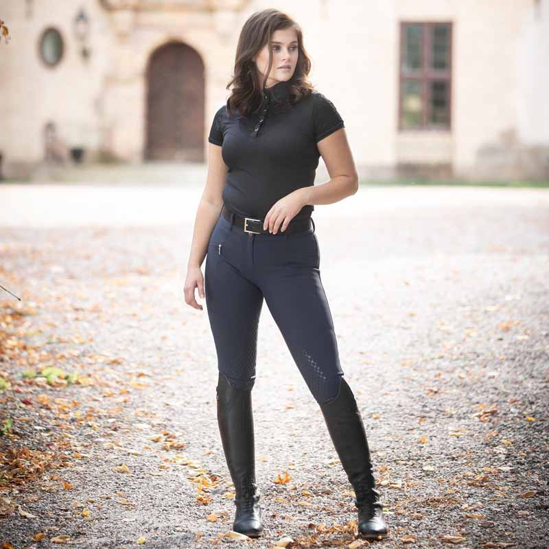 Pantalon d'équitation Candy Super-X Mira High Knee Grip Bleu Marine