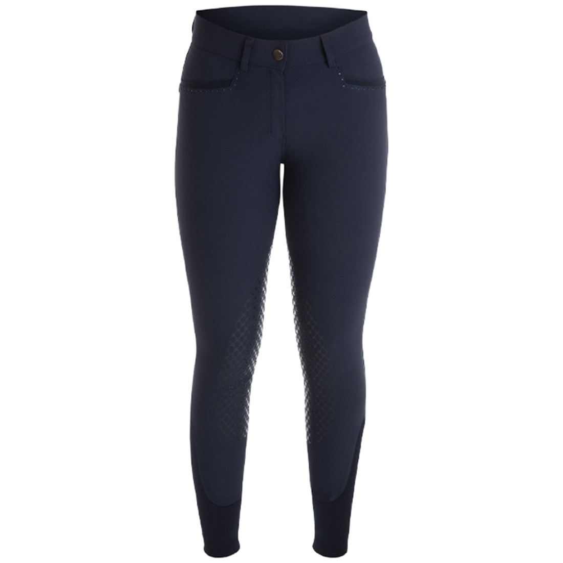 Pantalons d'équitation Safir Super-X High Knee Grip Bleu Marine