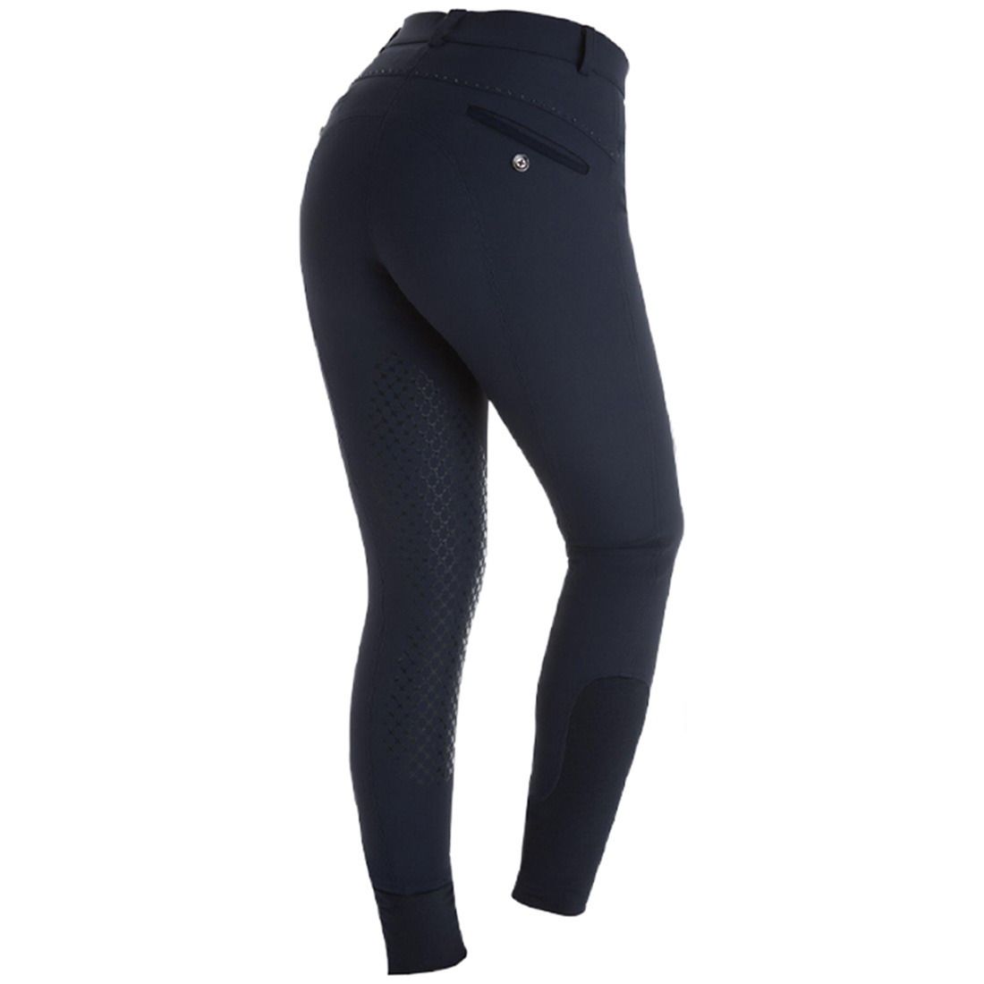 Pantalons d'équitation Safir Super-X High Knee Grip Bleu Marine