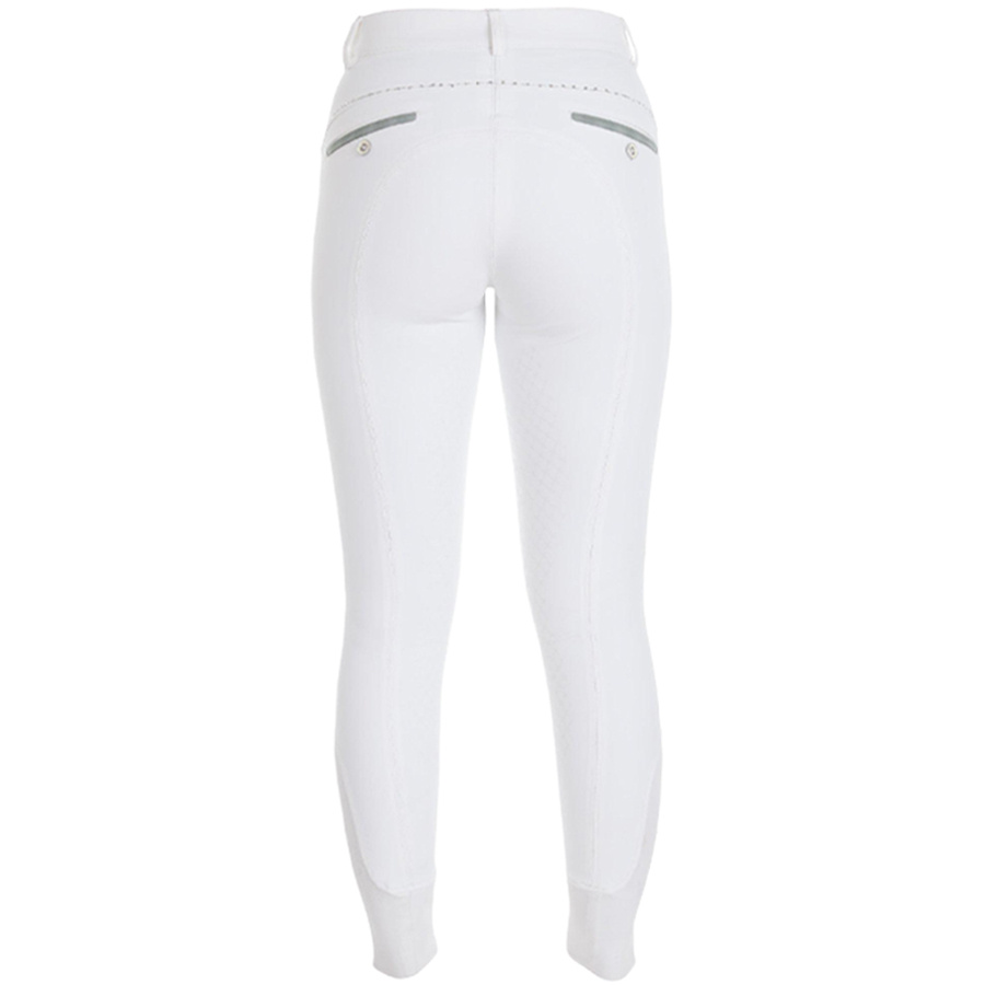 Pantalons d'équitation Safir Super-X High Knee Grip Blanc
