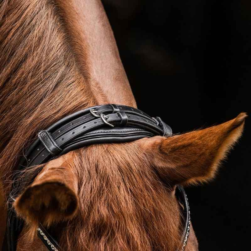 Bridon de dressage Magic Croco S-Line Noir