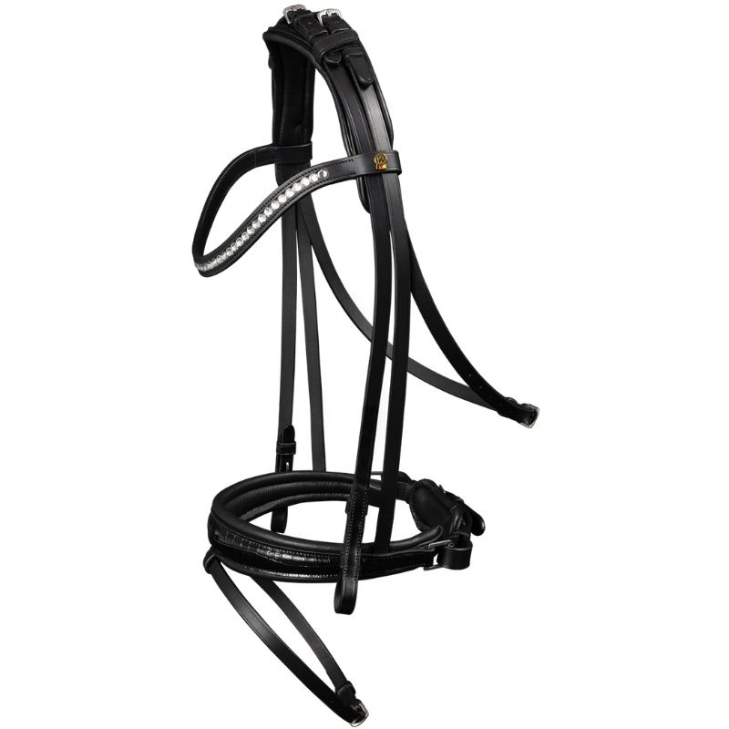 Bridon de dressage Magic Croco S-Line Noir
